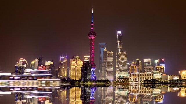 Shanghai fantasy skyline at night
