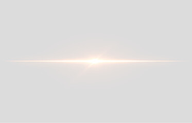 Fototapeta premium Yellow Light Glow Beam Laser Neon Star Christmas Dark Gold Glare Streak with Bright Energy for a Futuristic Abstract Background