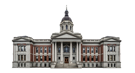 Fototapeta premium Elegant historic government building with grand columns and dome architecture