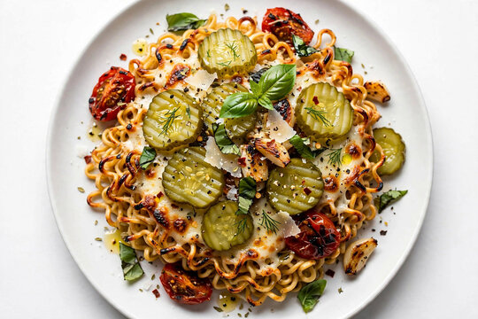 Italian Pickle-Ramen Grilled