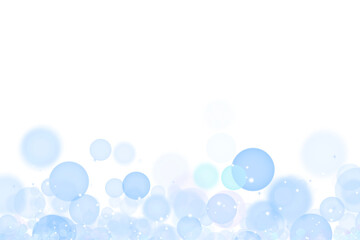 Fototapeta premium Soft Blue Bokeh Light Particle Sparkle Overlay Element