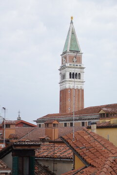 tower of the church of venice italy