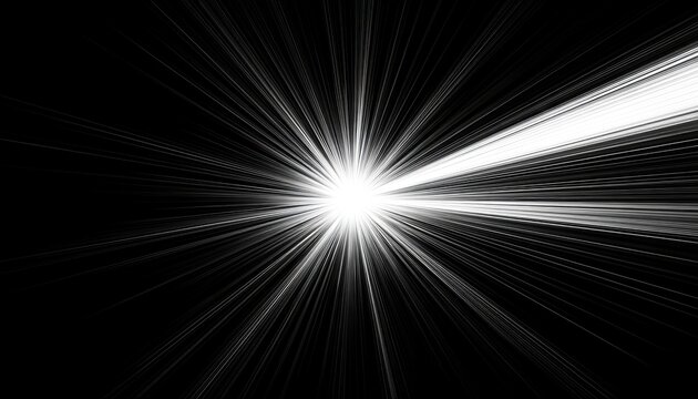 Brilliant white lightburst radiates outward, with intense glow and streaks
