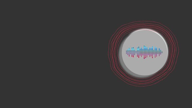 Colorful Audio Wave Circle Motion Graphic