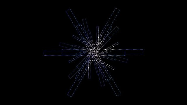 Abstract Blue Light Burst Motion Graphic