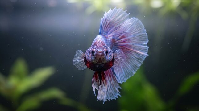front look of betta fish