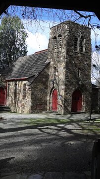 St peter's episcopal stone church in old town kern, california