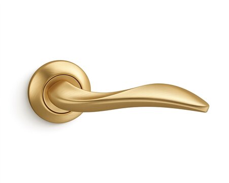 Golden Door Handle in Polished Brass Finish