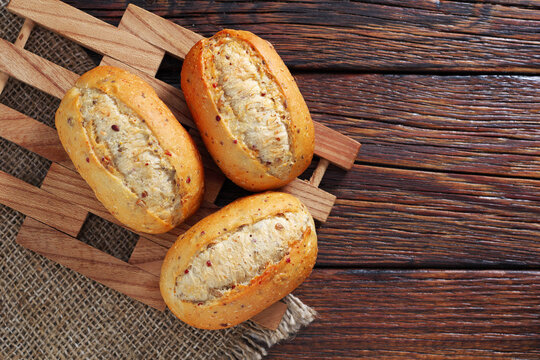 Fresh baked grain bread buns