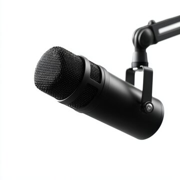 professional studio microphone with boom arm podcast recording equipment