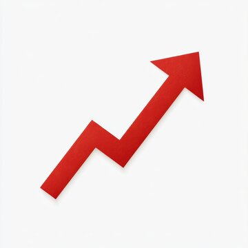 Minimal downward zigzag arrow icon representing market decline and financial loss
