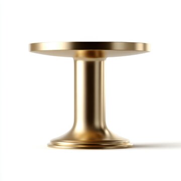 gold shiny pedestal podium isolated transparent background