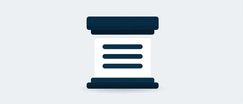 Policy system icon banner illustration corporate regulation framework