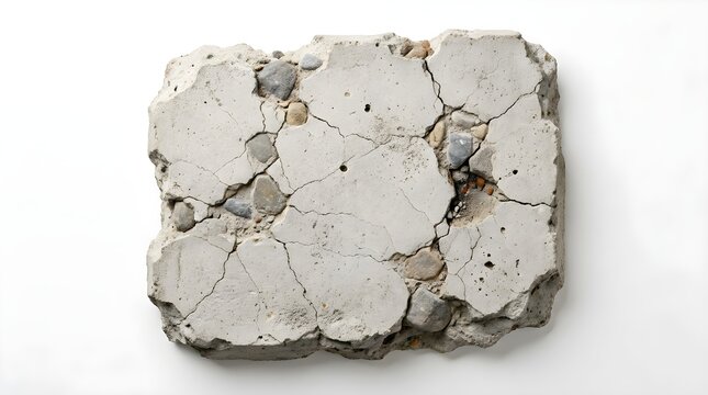 A single piece of raw metallic bismuth crystal isolated on a white background showing iridescent geometric structures