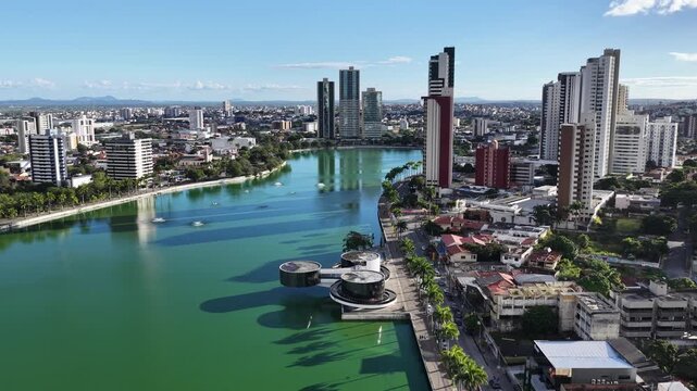 Campina Grande Skyline In Campina Grande In Paraiba Brazil. Nature Park Scenery. Highrise Buildings. Campina Grande Skyline In Paraiba Brazil. Downtown District. Beautiful Cityscape. 