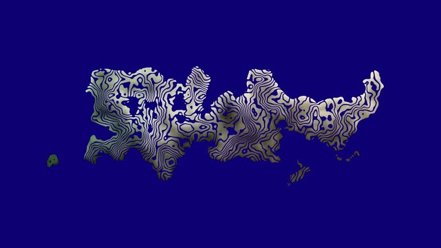 Abstract Crystal Particle Wave Motion Graphic
