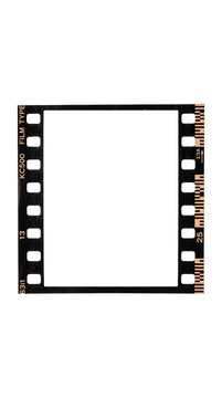 Vintage film strip border with perforations and text KC500 FILM TYPE
