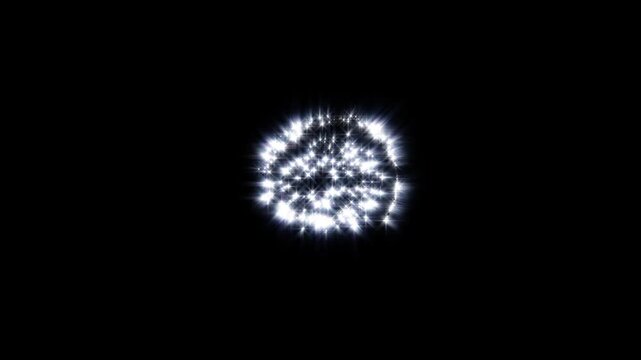 Glittering 4k blue starlet spiral burst featuring expanding swirling sparkle trails, radiant light beams and magical portal explosion overlay for editors
