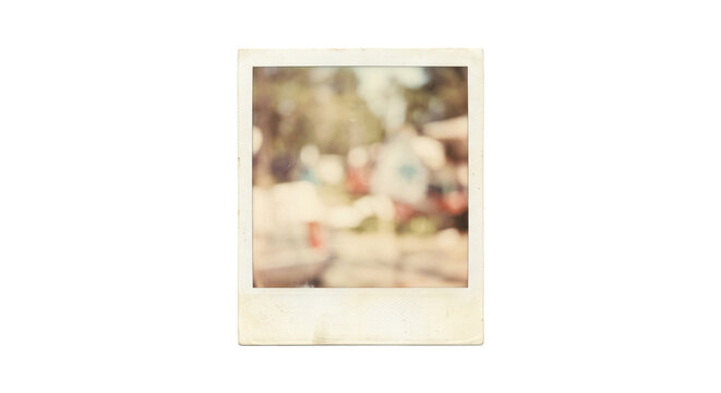 Vintage instant photo with faded colors and soft focus, evoking nostalgia
