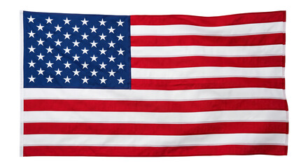 Fototapeta premium Waving American flag with red and white stripes and a blue field of stars