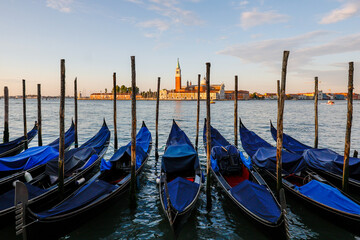 Venice Waterfront With Gondolas And Colorful Historic Buildings © Alex Ford
