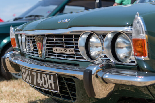 A restored Rover P6 from the 1970s