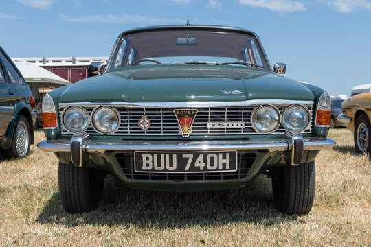 A restored Rover P6 from the 1970s