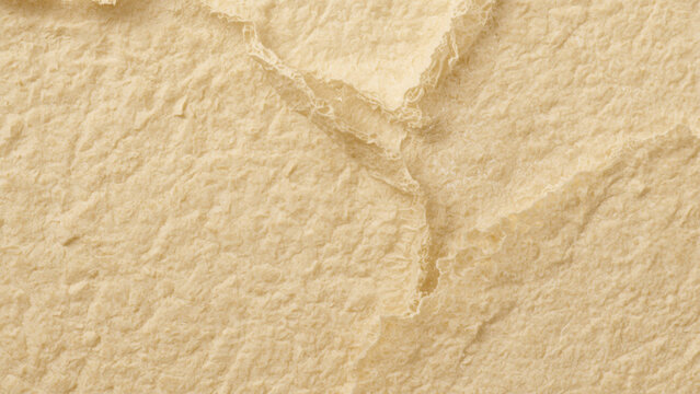 Close-up grunge aged handmade organic wheat colour paper textures