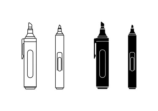 Marker Pens, Outline and Silhouette Styles, Drawing and Writing Tools, Office and Art Supplies