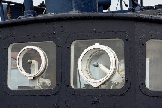Wheelhouse Windows of Historic Ship