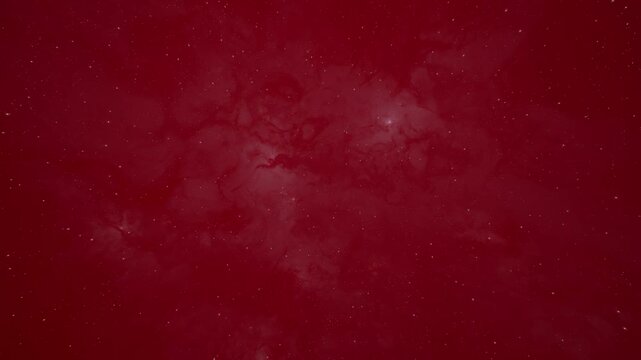 Glowing Accretion Disk Spinning Around a Massive Black Hole in Deep Space