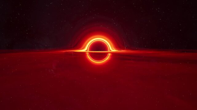 Accretion Disk Rotating Around a Massive Black Hole in Deep Space