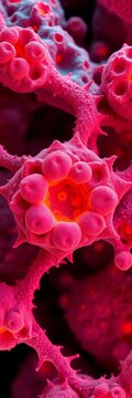 Scanning electron microscope image of stem cell aggregates, SEM, ||scanning electron microscopy