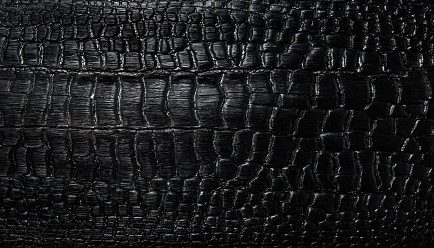 Charred black wood crackle texture wide background