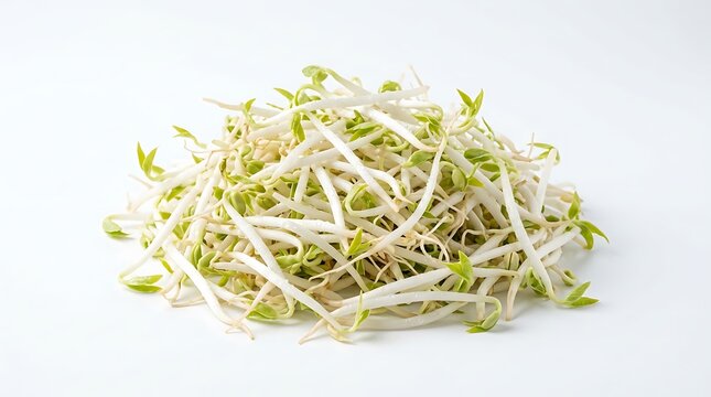 Fresh Bean Sprouts Pile