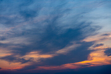 Fototapeta premium sunset sky with clouds