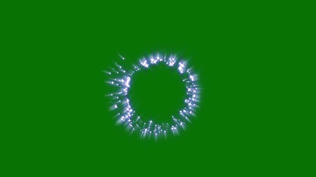 Mesmerizing 4k glittering blue starlet halo spinning dynamically with luminous light beams and magical portal sparkle overlay for cinematic video project