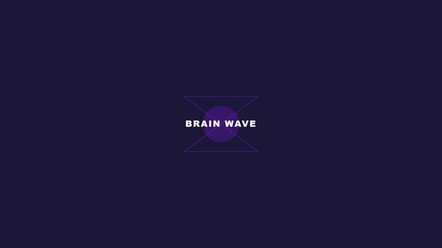 Brain wave minimalist motion animation for science and technology branding 4k mind intelligence