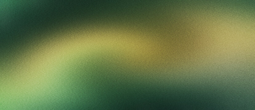Grainy gradient background with dark green and gold light leak. Abstract lo-fi texture with soft blurred wave. Retro film aesthetic for moody social media posts and cinematic website headers.