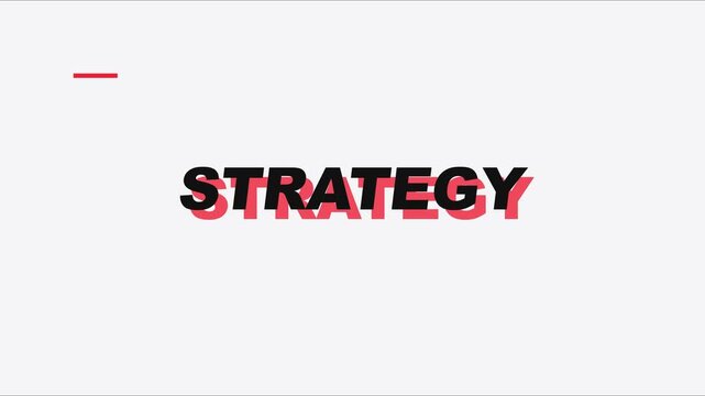 Strategy motion animation: business concept and corporate planning title sequence 4k management