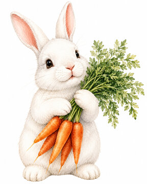 Cute Rabbit Illustration｜かわいいうさぎのイラスト素材