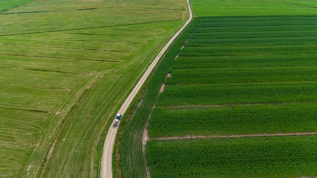Farmland in New Brunswick, Canada. 