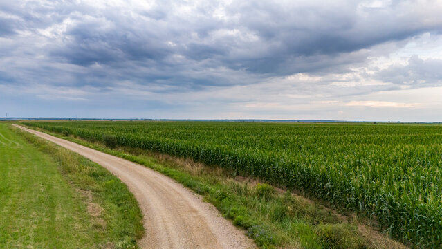 Farmland in New Brunswick, Canada. 