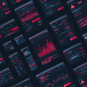 Cybersecurity Monitoring Dashboard with Security Alerts