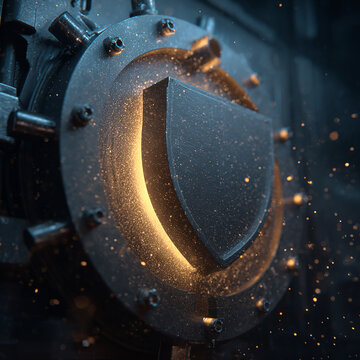 Industrial Cybersecurity Shield Protecting Critical Infrastructure