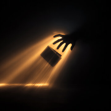Hand Reaching for Credit Card, Financial Fraud Concept