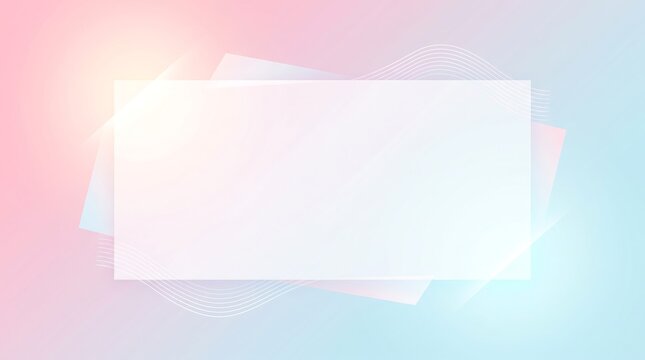 Pastel Frosted Glass Over Abstract Gradient Art
