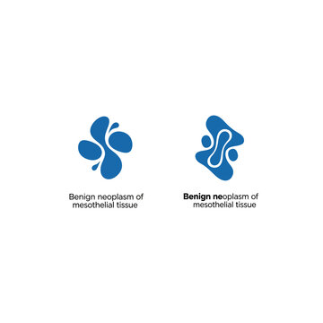 Benign neoplasm of mesothelial tissue medical icons