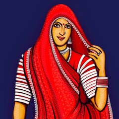 indian woman in traditional clothing