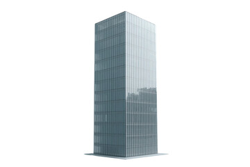 Fototapeta premium Modern reflective glass skyscraper tower
